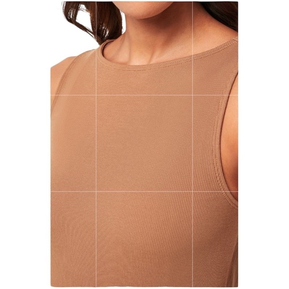 NWT Travis Mathew Hadley Wood Sleeveless Rib Midi Dress Bronze Casual Staple - Picture 13 of 13